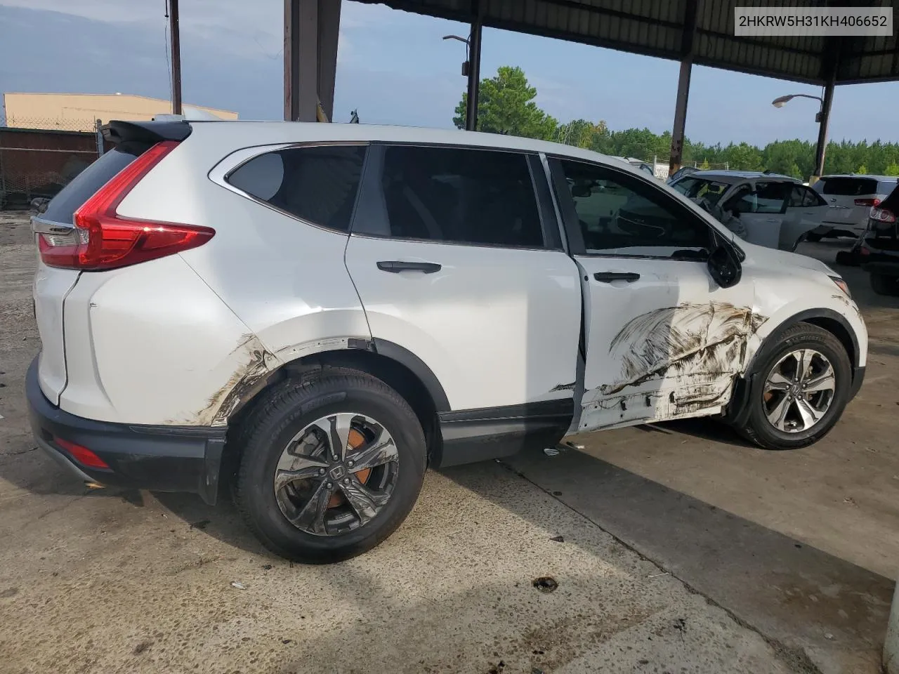 2019 Honda Cr-V Lx VIN: 2HKRW5H31KH406652 Lot: 65110174