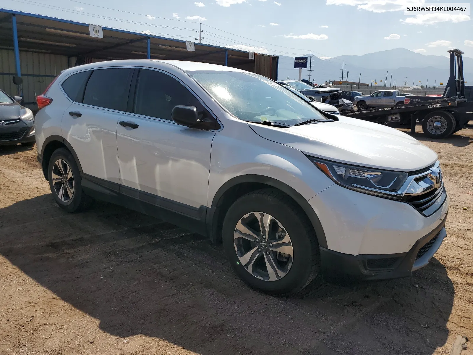 2019 Honda Cr-V Lx VIN: 5J6RW5H34KL004467 Lot: 65444534