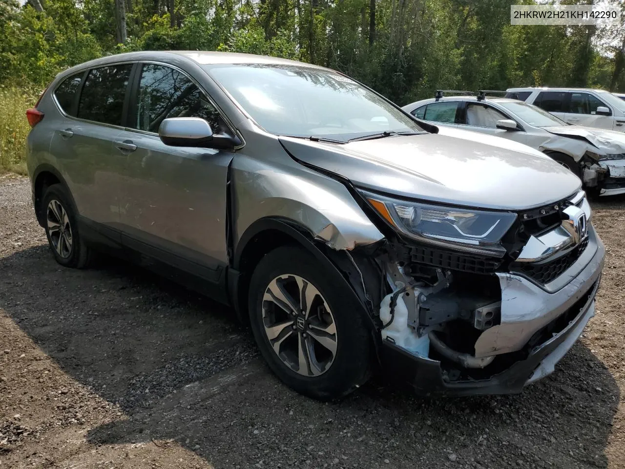 2019 Honda Cr-V Lx VIN: 2HKRW2H21KH142290 Lot: 65525164