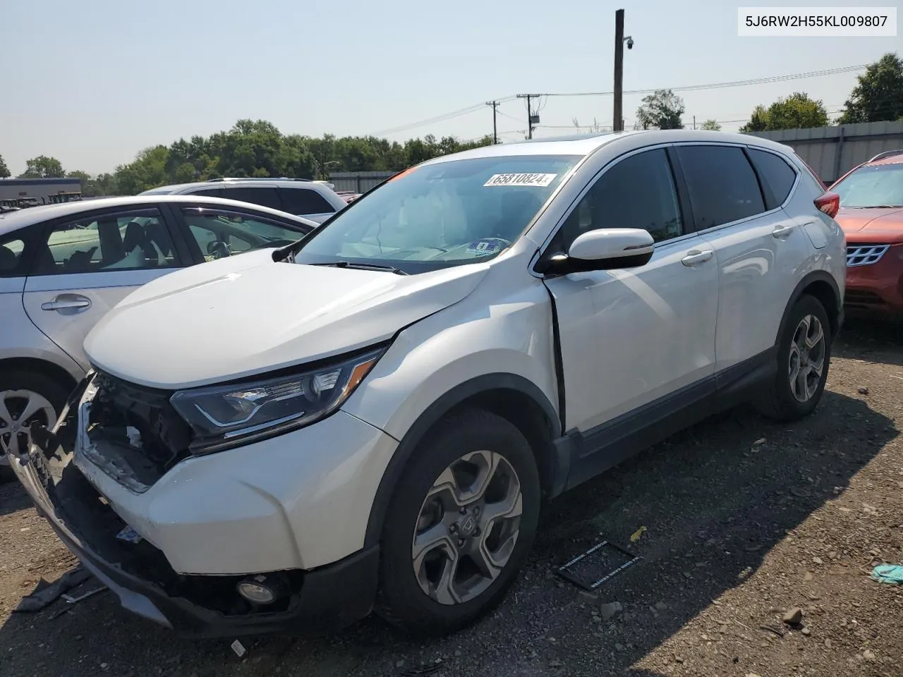 2019 Honda Cr-V Ex VIN: 5J6RW2H55KL009807 Lot: 65810824