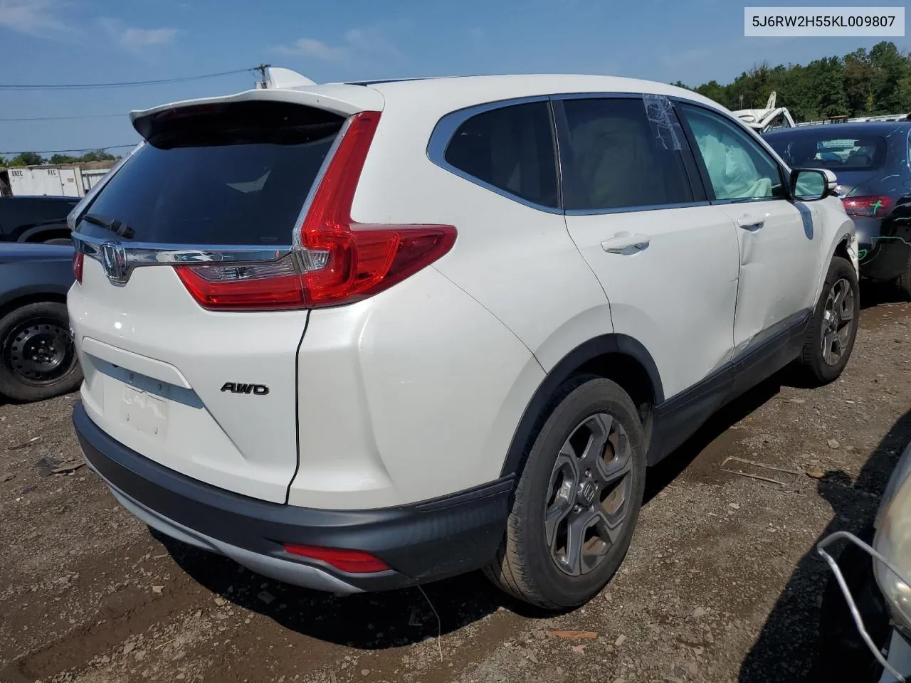 2019 Honda Cr-V Ex VIN: 5J6RW2H55KL009807 Lot: 65810824