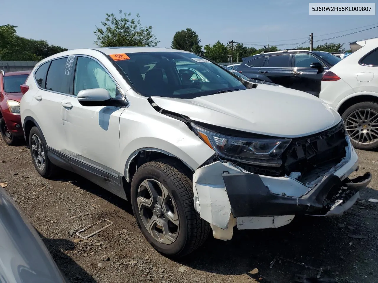 2019 Honda Cr-V Ex VIN: 5J6RW2H55KL009807 Lot: 65810824