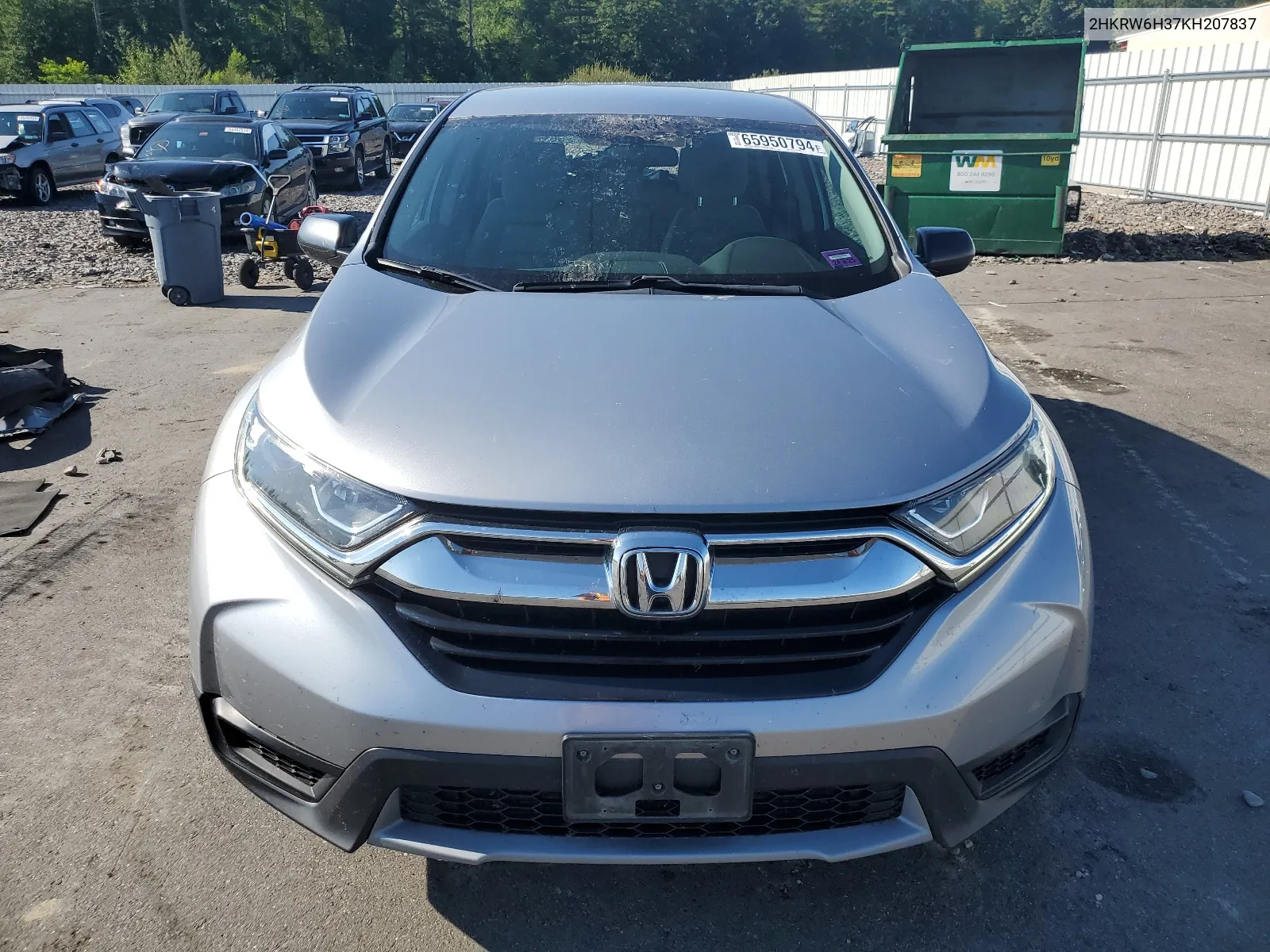 2019 Honda Cr-V Lx VIN: 2HKRW6H37KH207837 Lot: 65950794