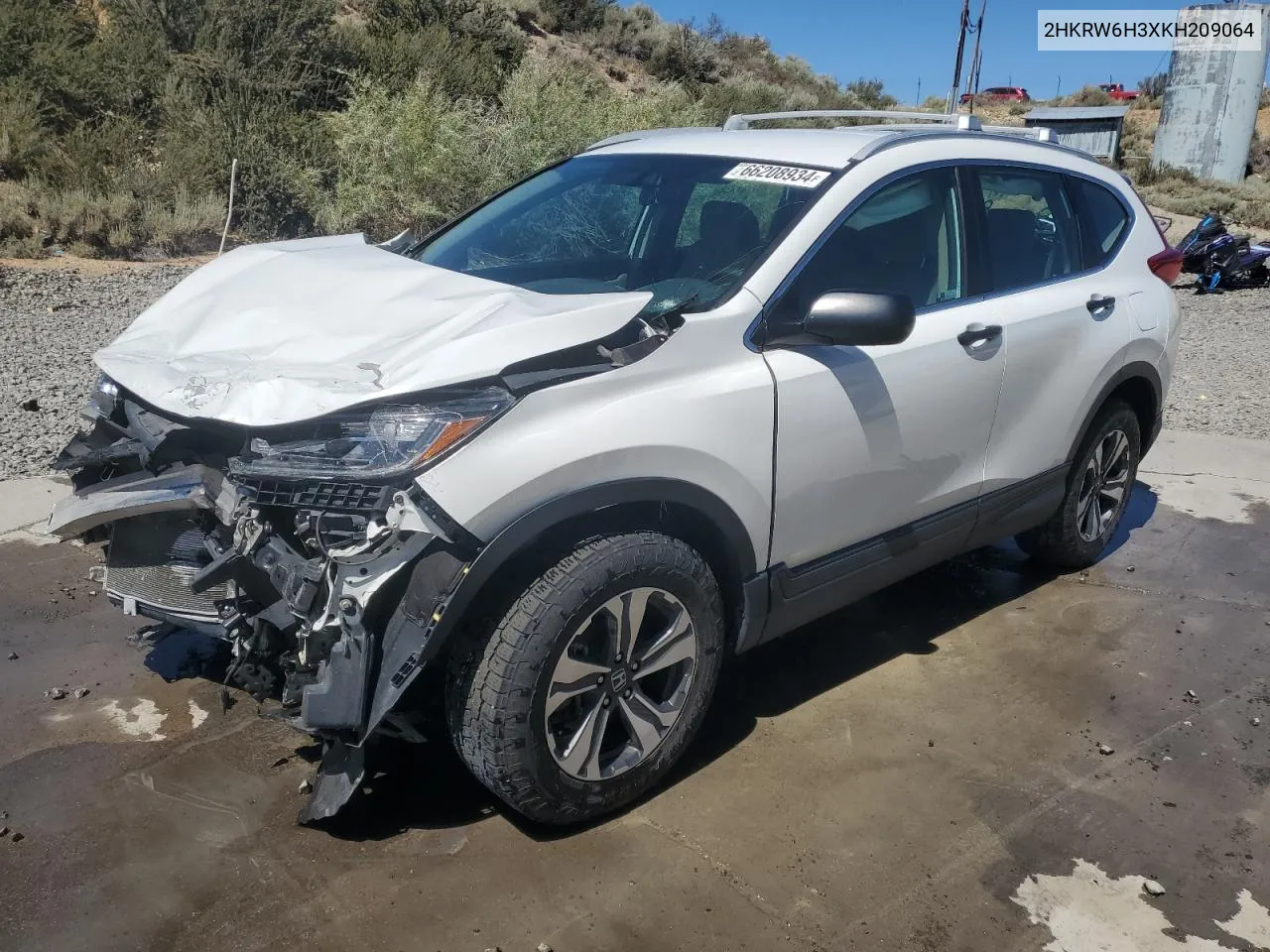 2019 Honda Cr-V Lx VIN: 2HKRW6H3XKH209064 Lot: 66208934