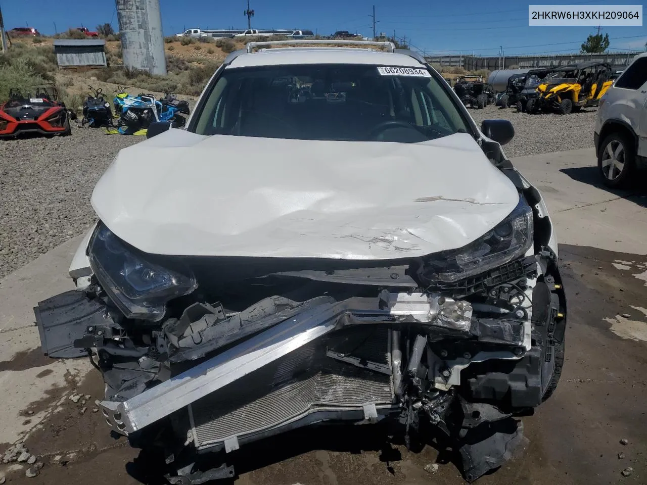 2019 Honda Cr-V Lx VIN: 2HKRW6H3XKH209064 Lot: 66208934