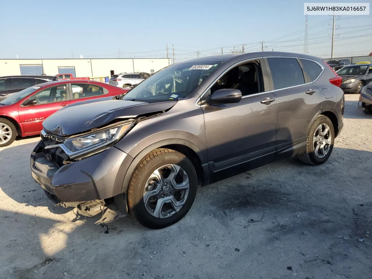 2019 Honda Cr-V Exl VIN: 5J6RW1H83KA016657 Lot: 66369224