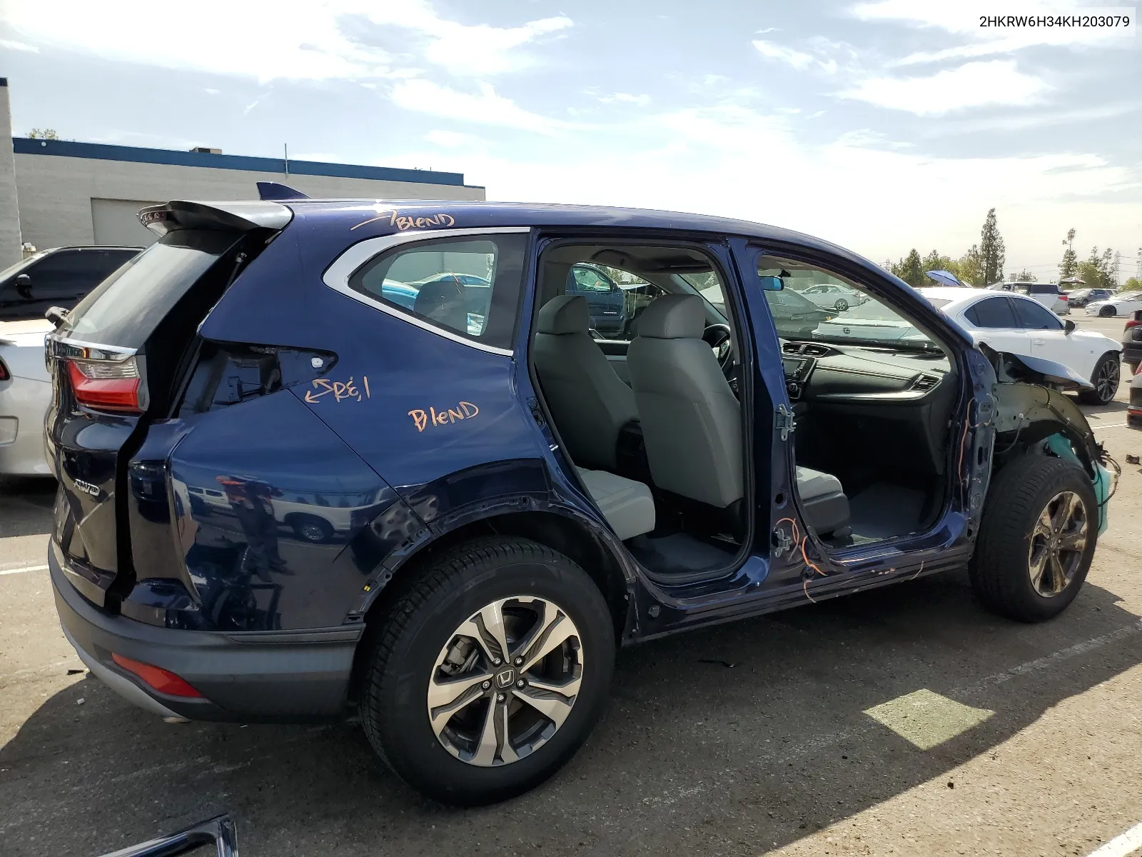 2HKRW6H34KH203079 2019 Honda Cr-V Lx