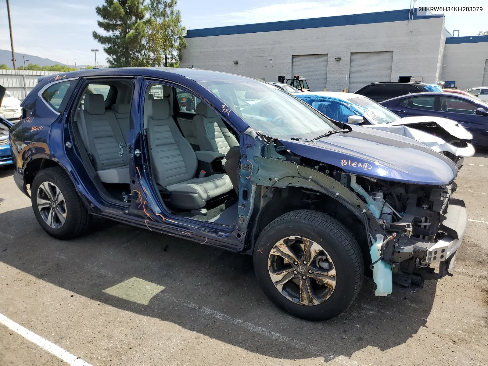 2019 Honda Cr-V Lx VIN: 2HKRW6H34KH203079 Lot: 66498074