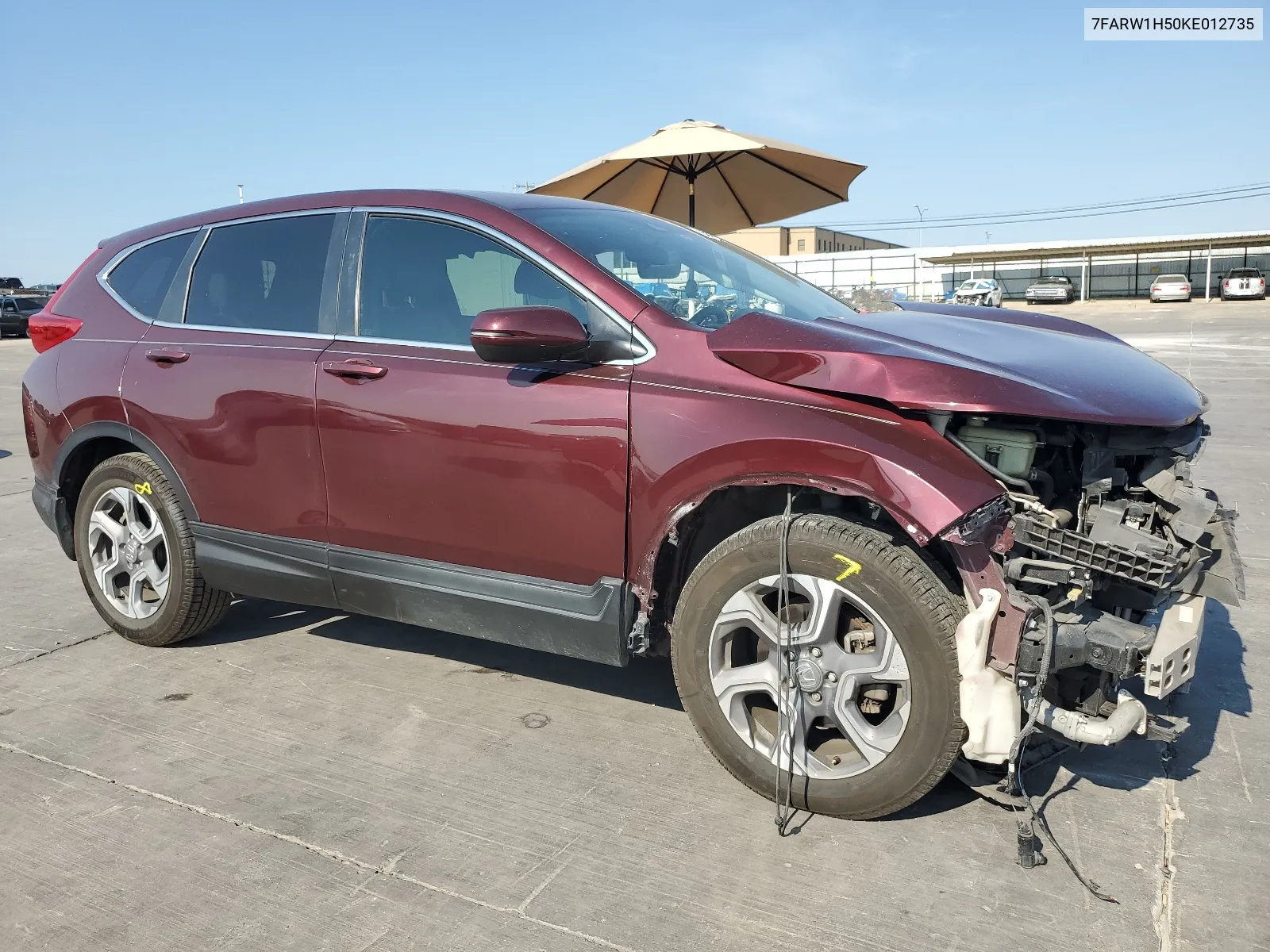 2019 Honda Cr-V Ex VIN: 7FARW1H50KE012735 Lot: 66970664