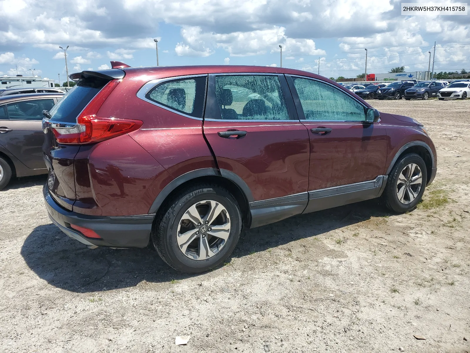 2019 Honda Cr-V Lx VIN: 2HKRW5H37KH415758 Lot: 67172854