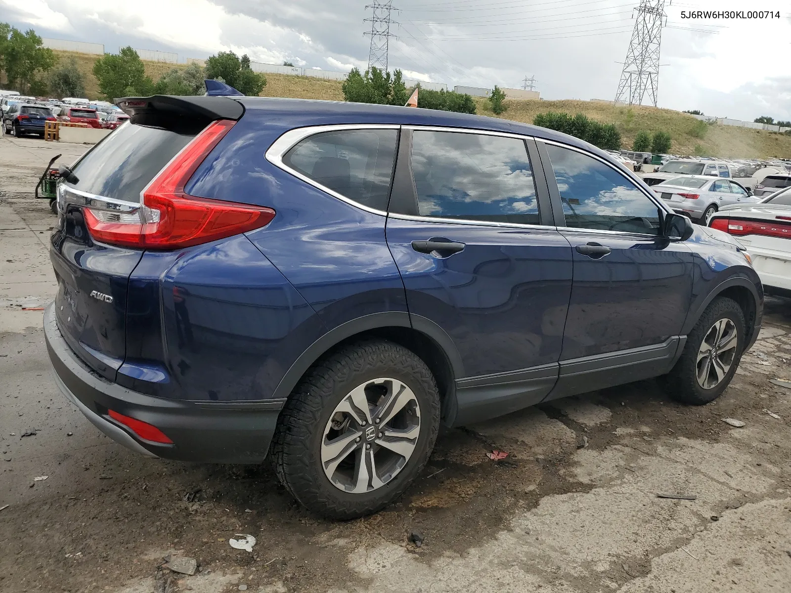 5J6RW6H30KL000714 2019 Honda Cr-V Lx