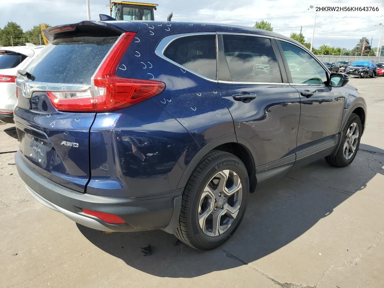 2019 Honda Cr-V Ex VIN: 2HKRW2H56KH643766 Lot: 67419814