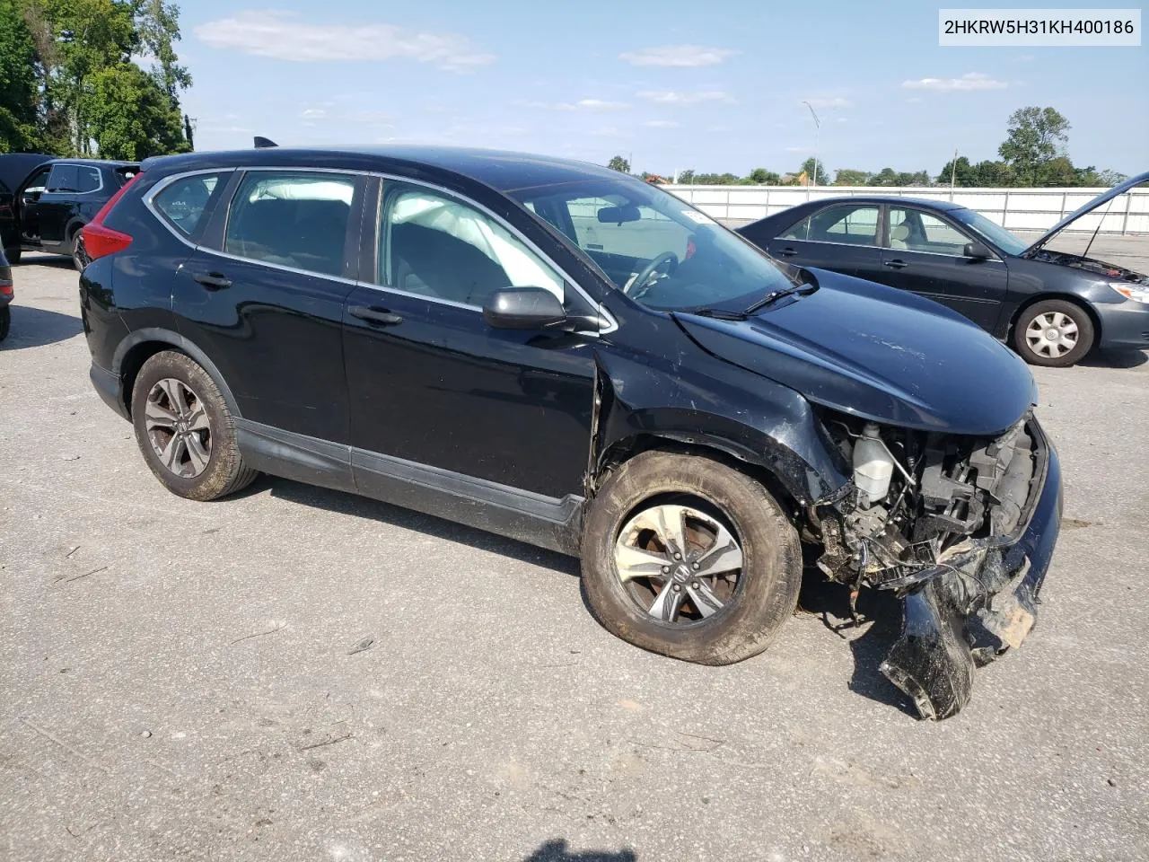 2019 Honda Cr-V Lx VIN: 2HKRW5H31KH400186 Lot: 67647274