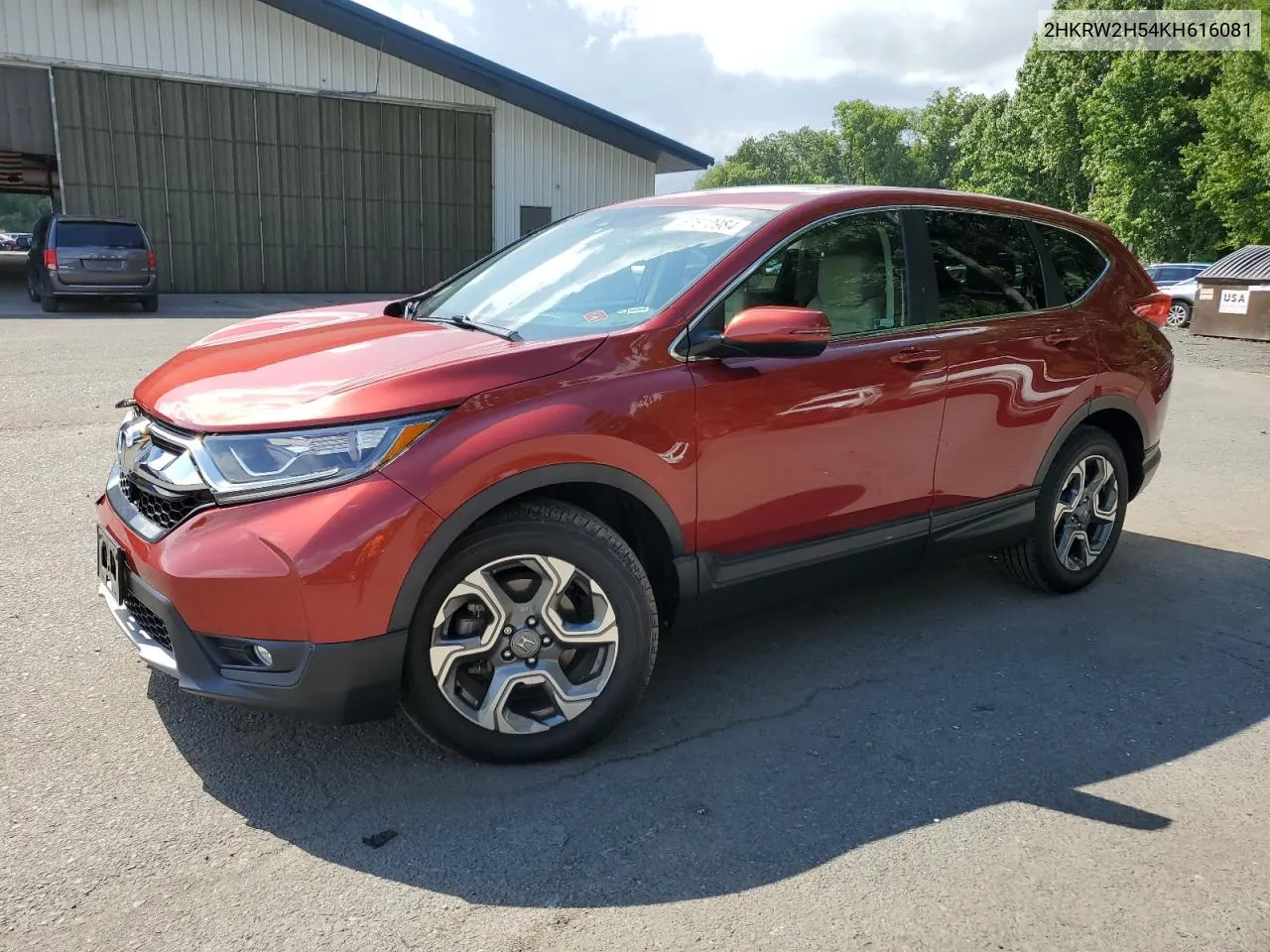 2019 Honda Cr-V Ex VIN: 2HKRW2H54KH616081 Lot: 67670984