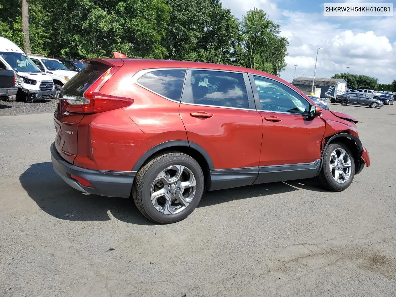 2019 Honda Cr-V Ex VIN: 2HKRW2H54KH616081 Lot: 67670984