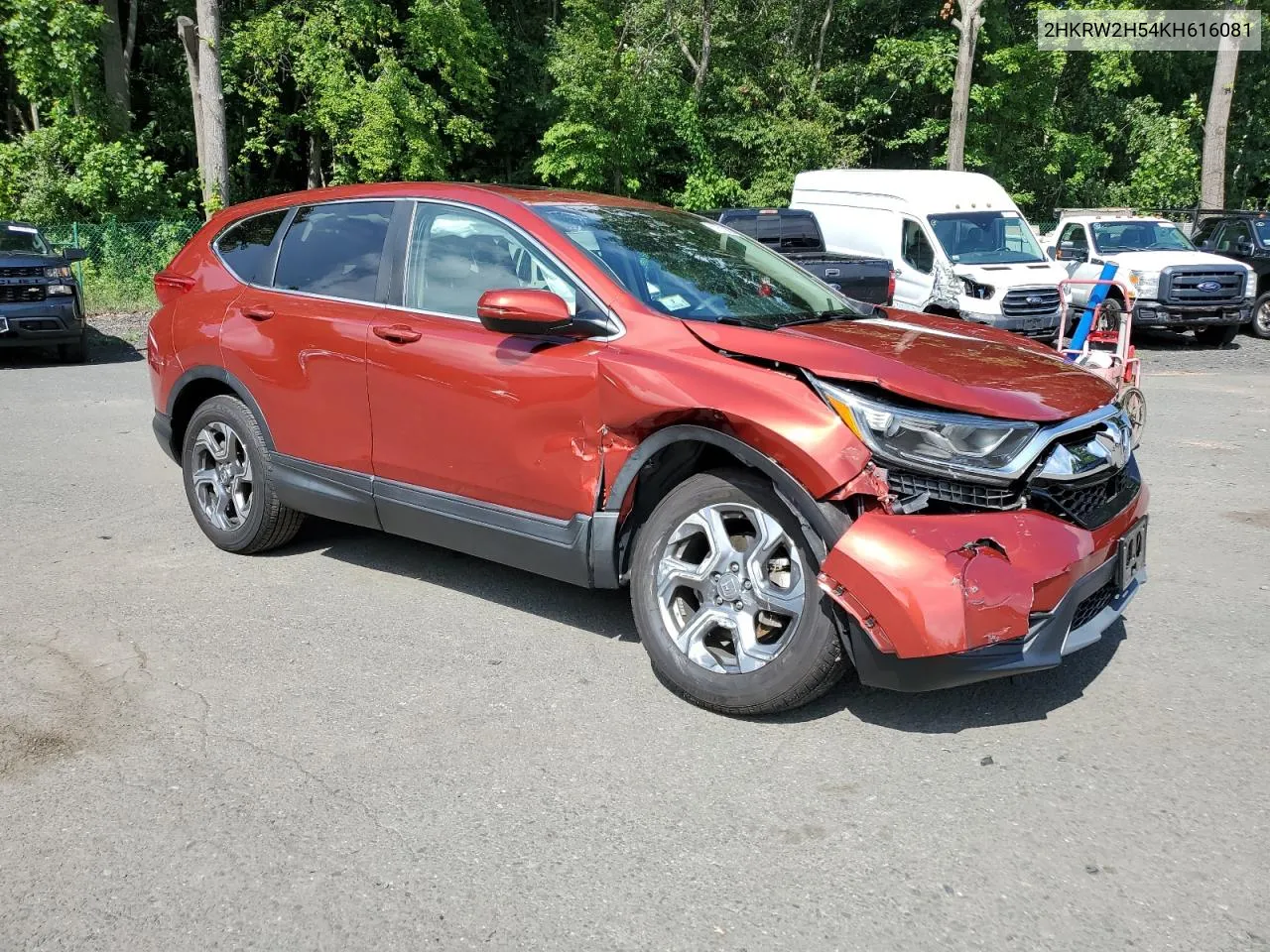 2019 Honda Cr-V Ex VIN: 2HKRW2H54KH616081 Lot: 67670984