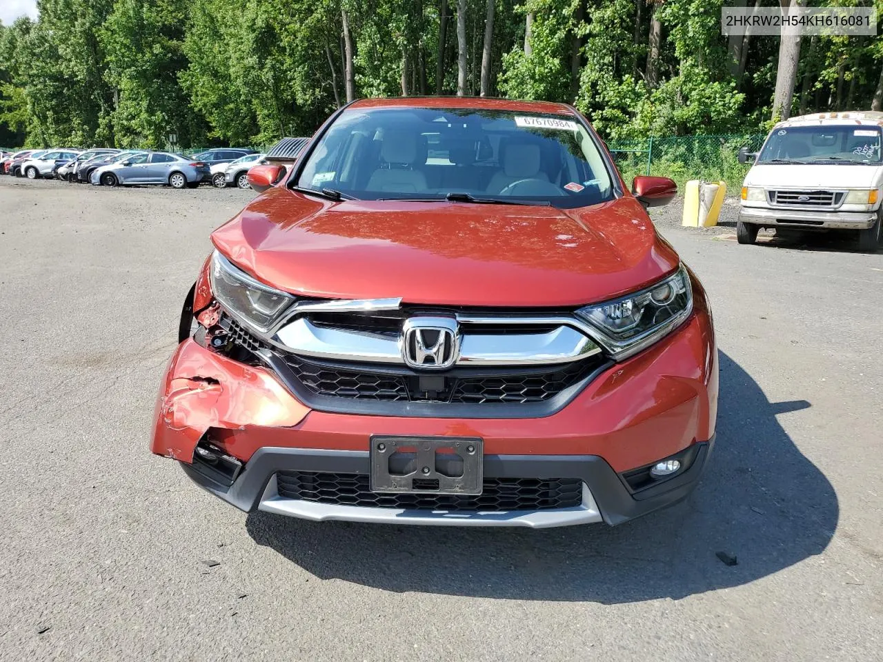 2019 Honda Cr-V Ex VIN: 2HKRW2H54KH616081 Lot: 67670984