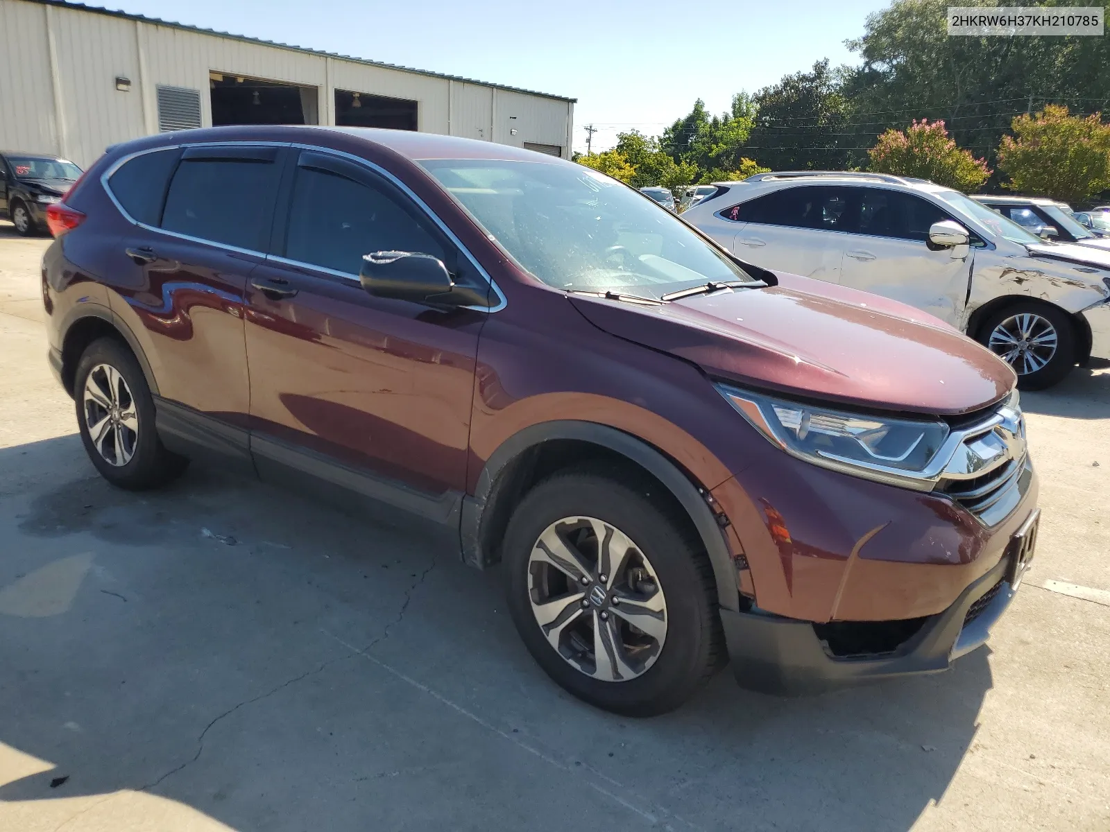 2019 Honda Cr-V Lx VIN: 2HKRW6H37KH210785 Lot: 67725854