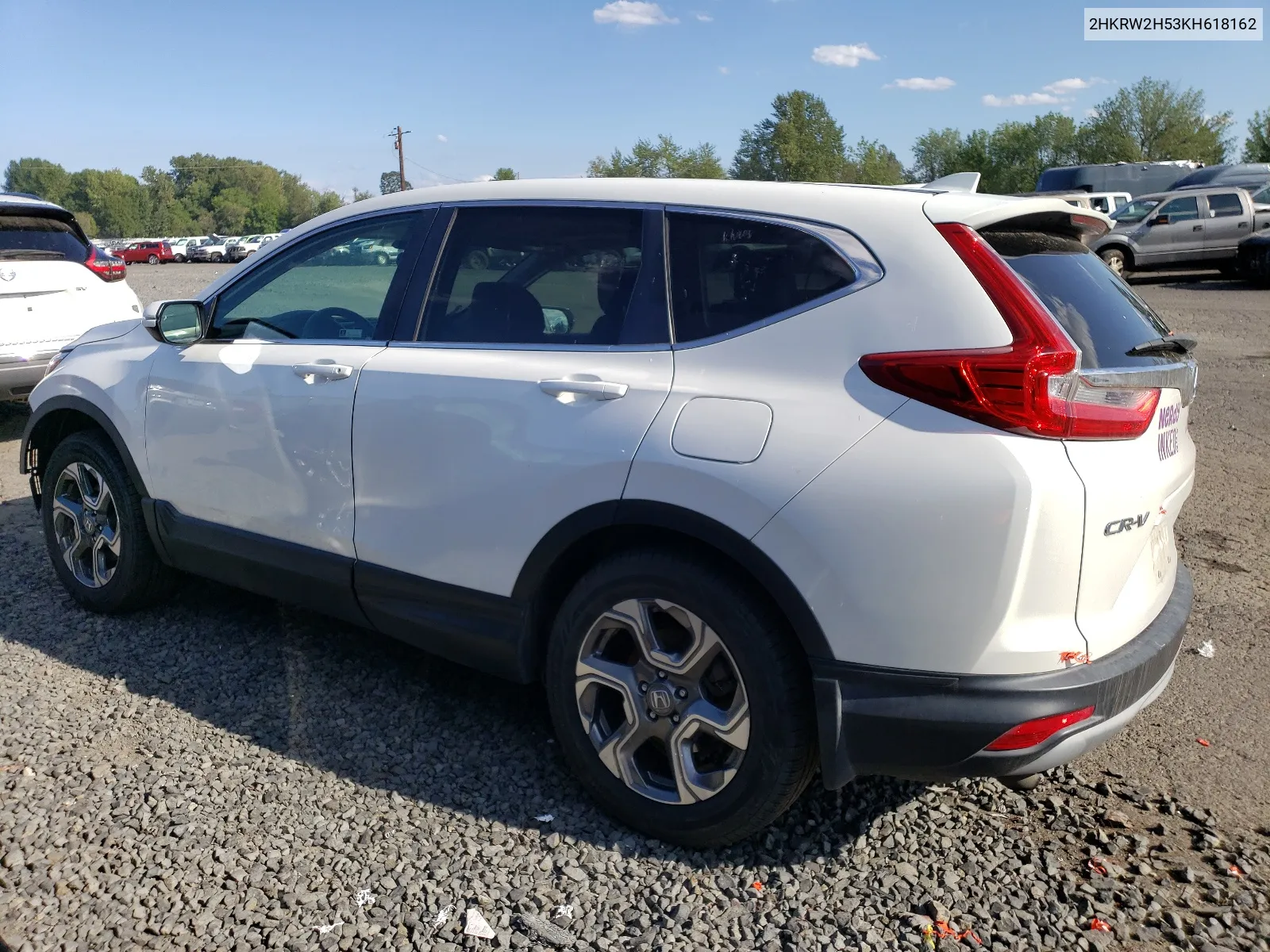 2019 Honda Cr-V Ex VIN: 2HKRW2H53KH618162 Lot: 67732824