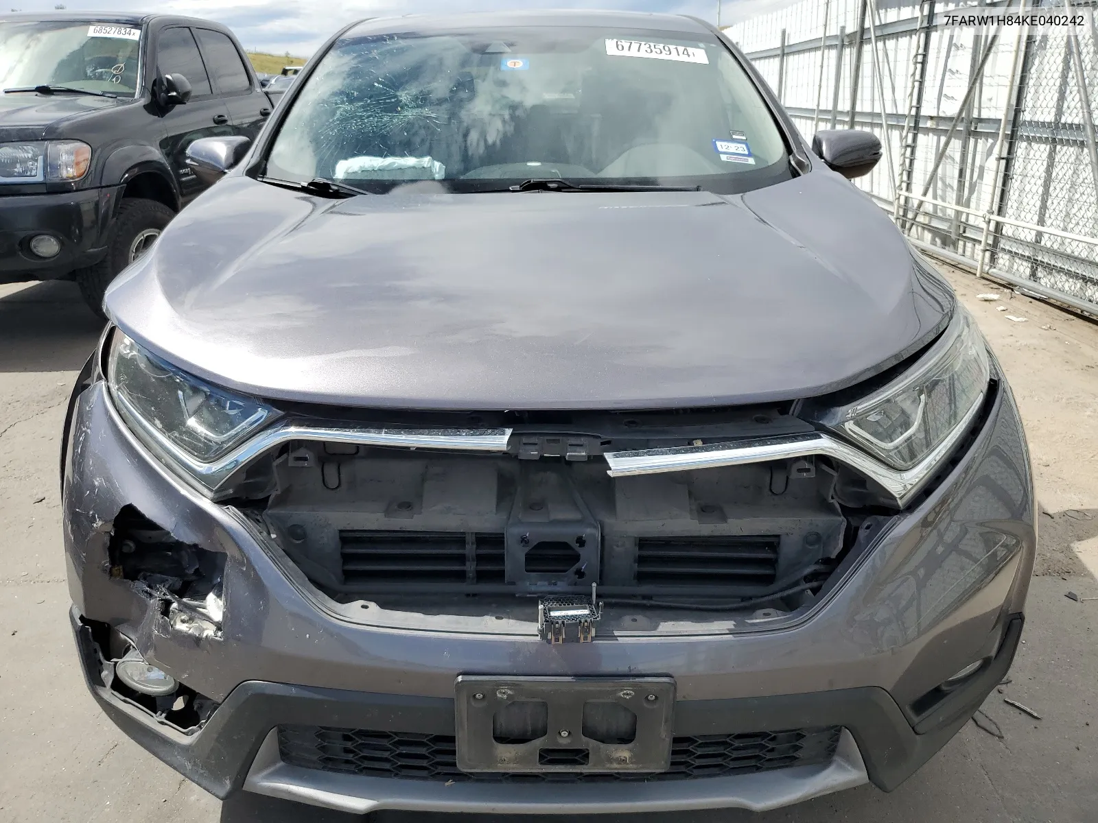 2019 Honda Cr-V Exl VIN: 7FARW1H84KE040242 Lot: 67735914