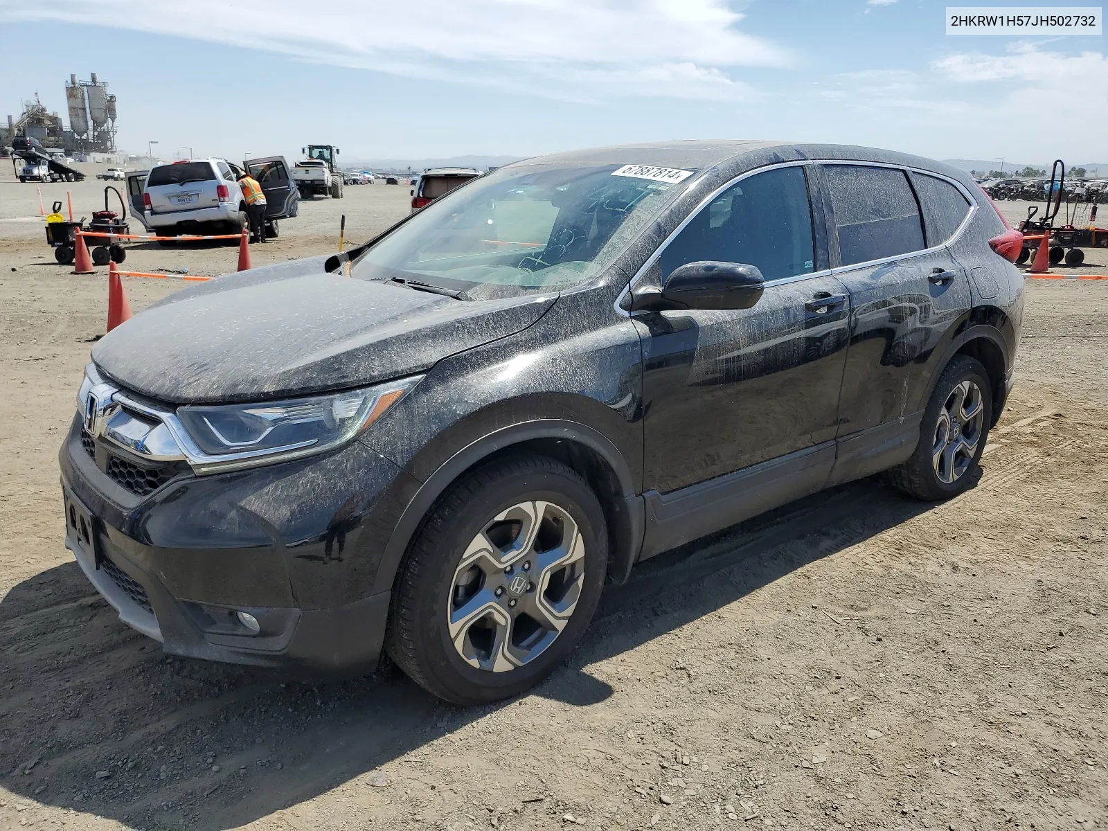 2018 Honda Cr-V Ex VIN: 2HKRW1H57JH502732 Lot: 40809538