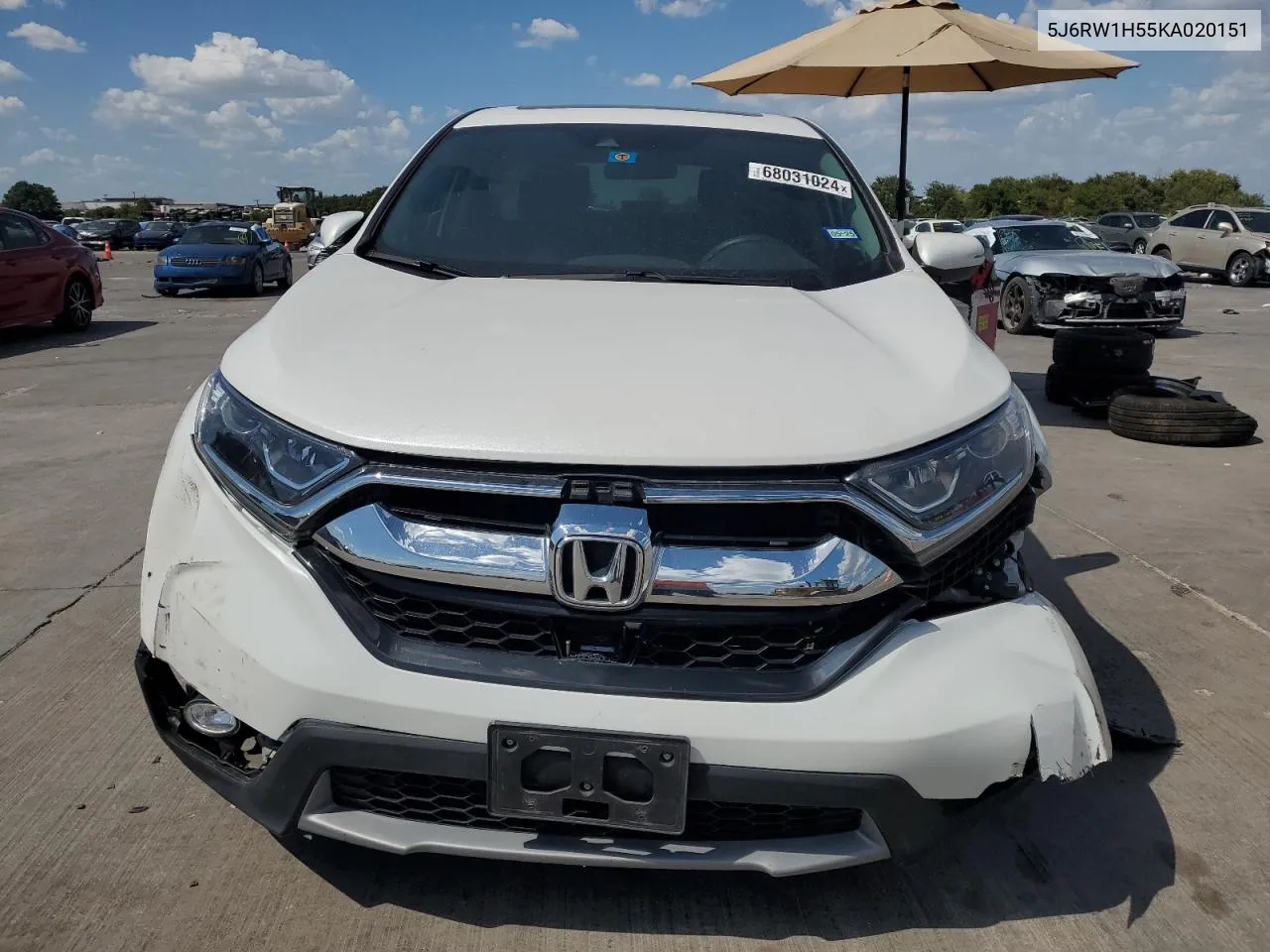 5J6RW1H55KA020151 2019 Honda Cr-V Ex