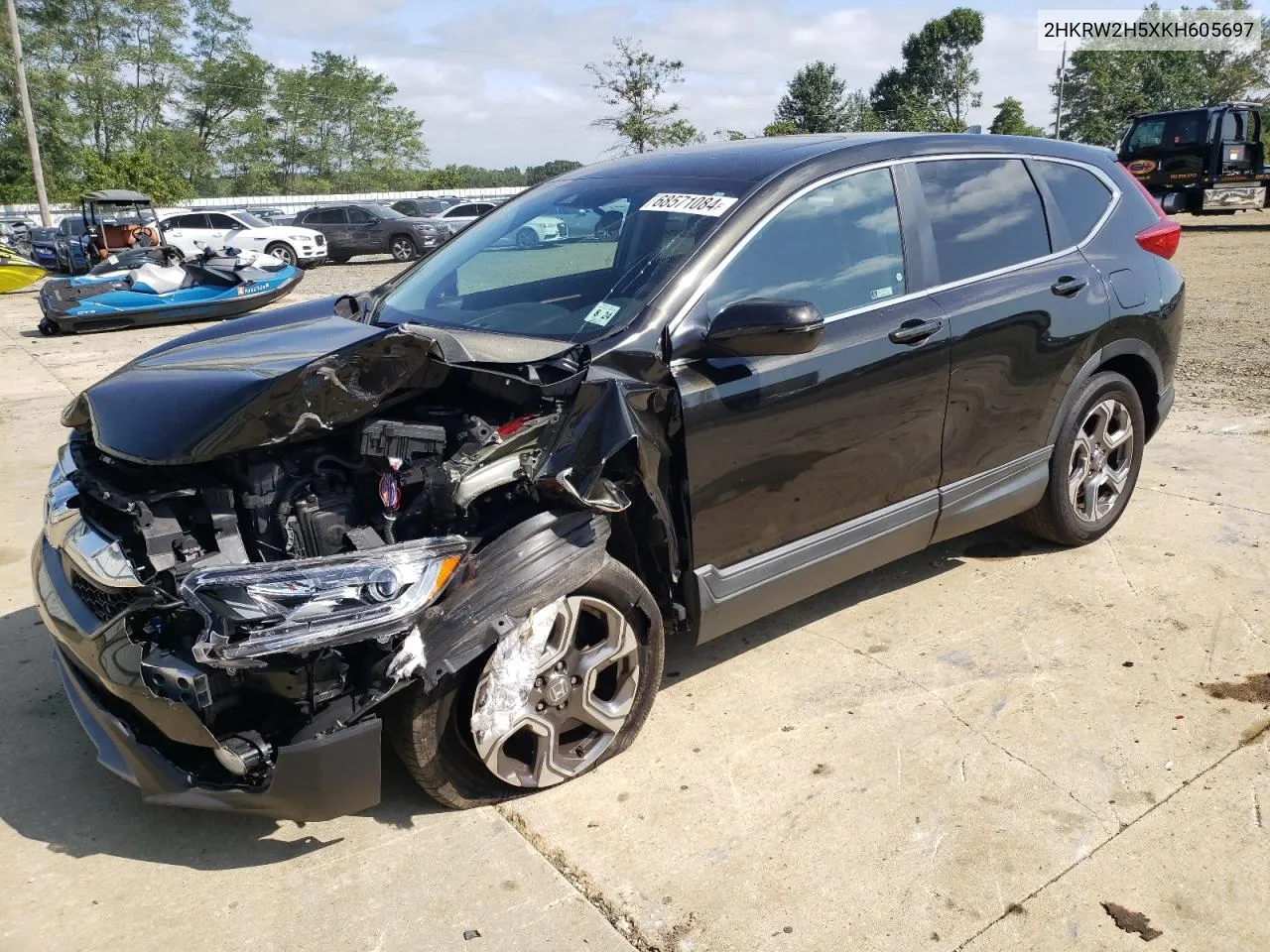 2HKRW2H5XKH605697 2019 Honda Cr-V Ex