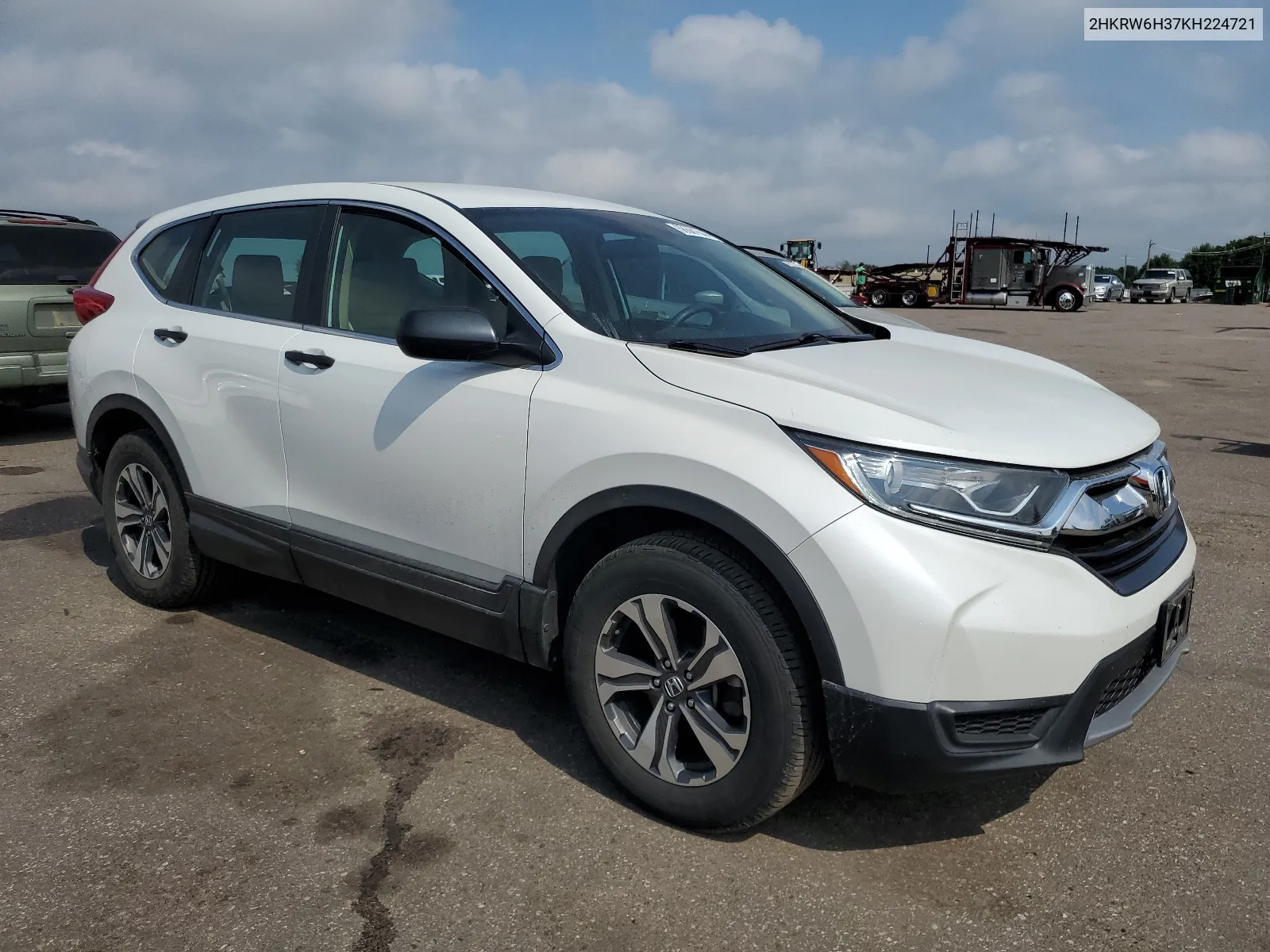 2019 Honda Cr-V Lx VIN: 2HKRW6H37KH224721 Lot: 68681644