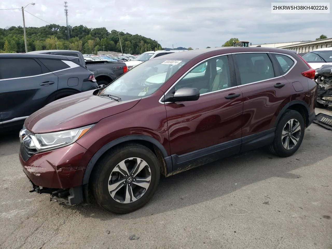 2019 Honda Cr-V Lx VIN: 2HKRW5H38KH402226 Lot: 68830014