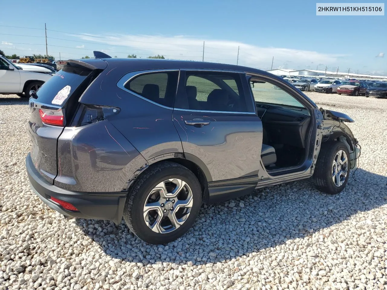 2019 Honda Cr-V Ex VIN: 2HKRW1H51KH515106 Lot: 69186084