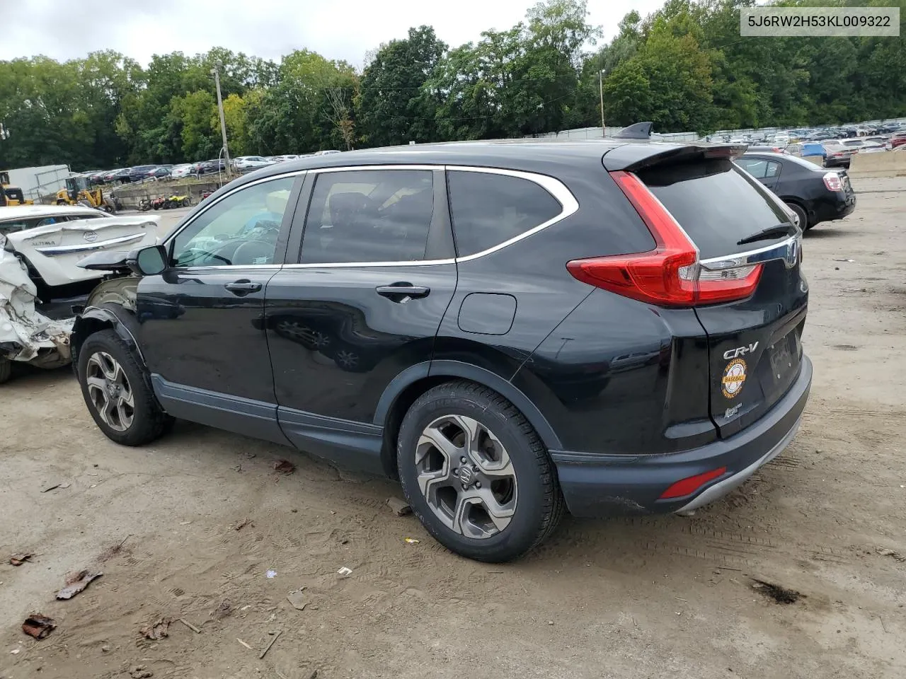 5J6RW2H53KL009322 2019 Honda Cr-V Ex