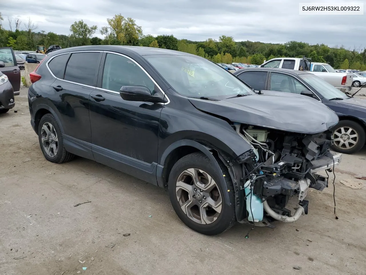 5J6RW2H53KL009322 2019 Honda Cr-V Ex