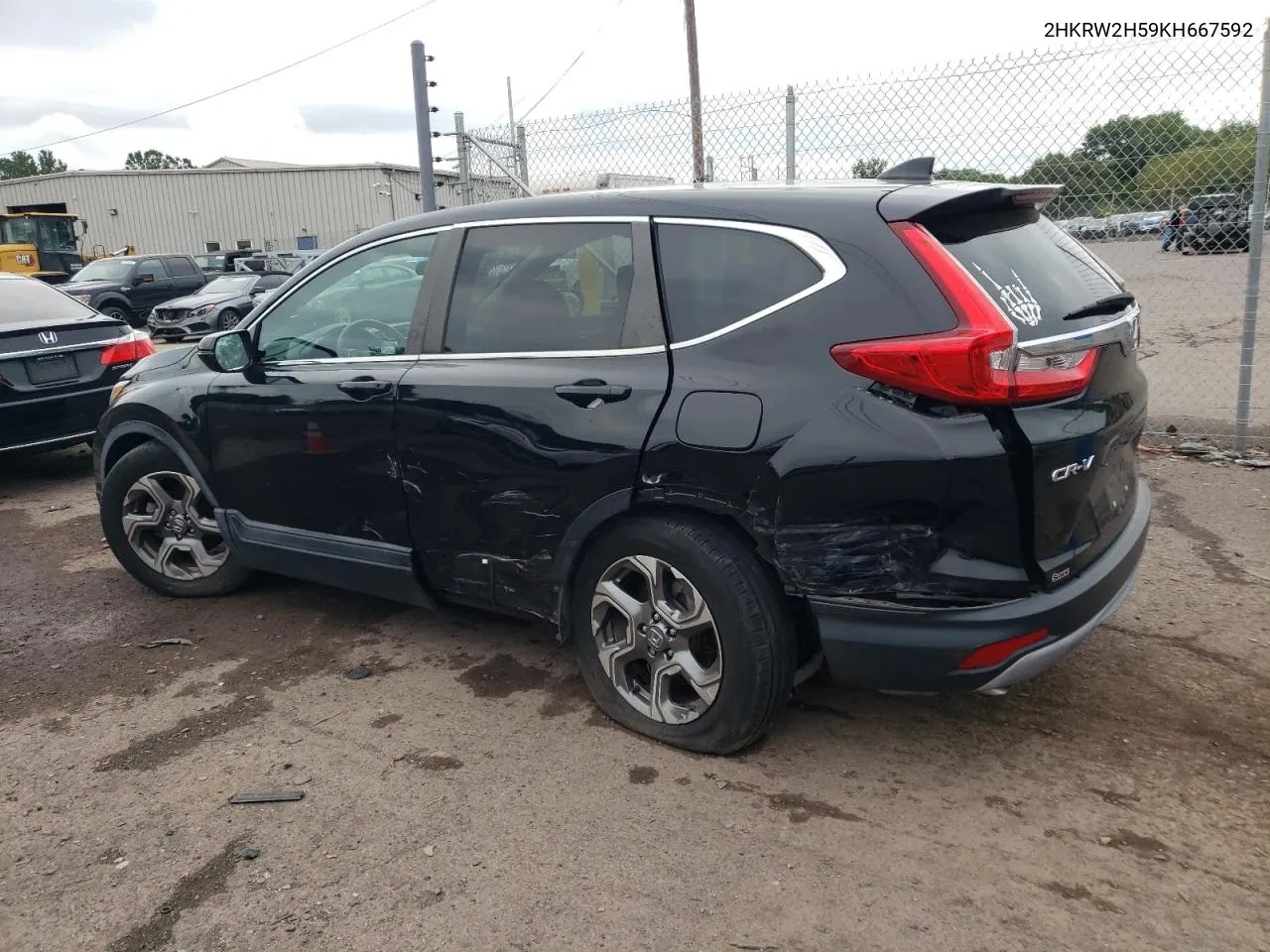 2019 Honda Cr-V Ex VIN: 2HKRW2H59KH667592 Lot: 69305354