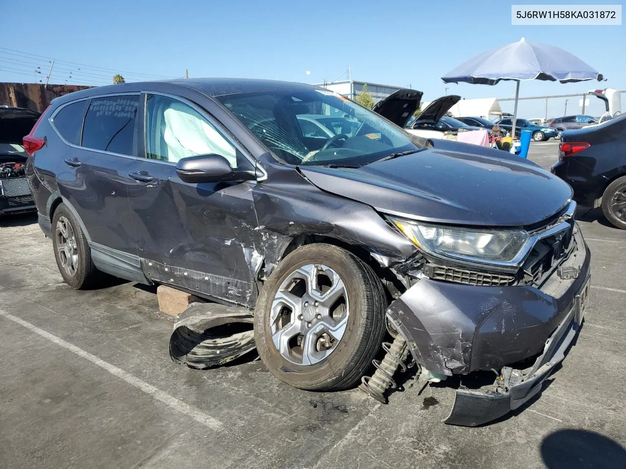 2019 Honda Cr-V Ex VIN: 5J6RW1H58KA031872 Lot: 69327754