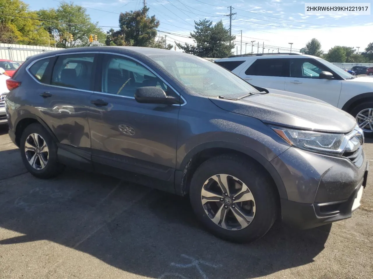 2019 Honda Cr-V Lx VIN: 2HKRW6H39KH221917 Lot: 69602434