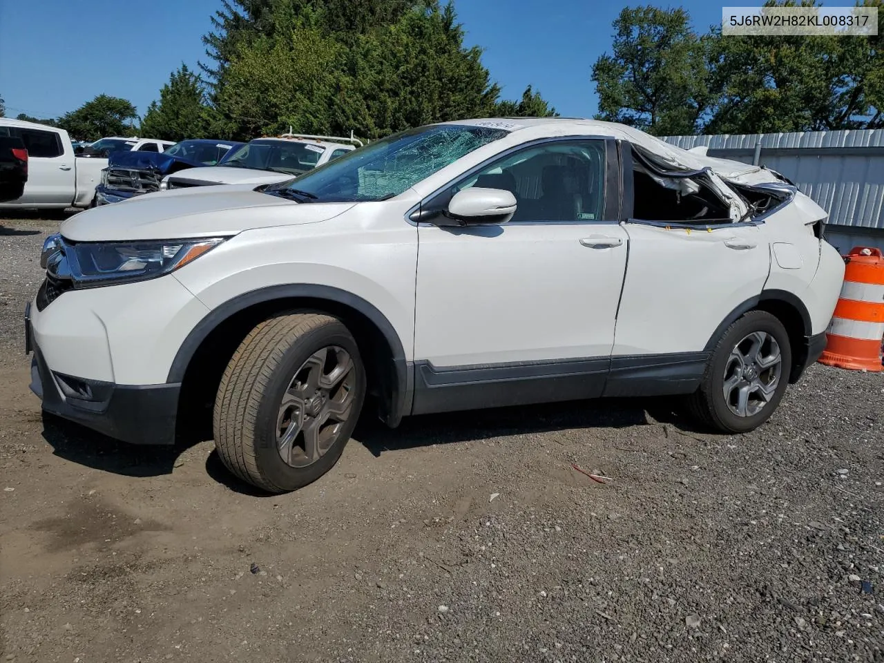 5J6RW2H82KL008317 2019 Honda Cr-V Exl