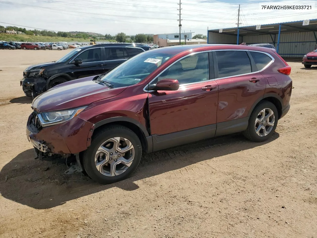 2019 Honda Cr-V Ex VIN: 7FARW2H59KE033721 Lot: 69713564