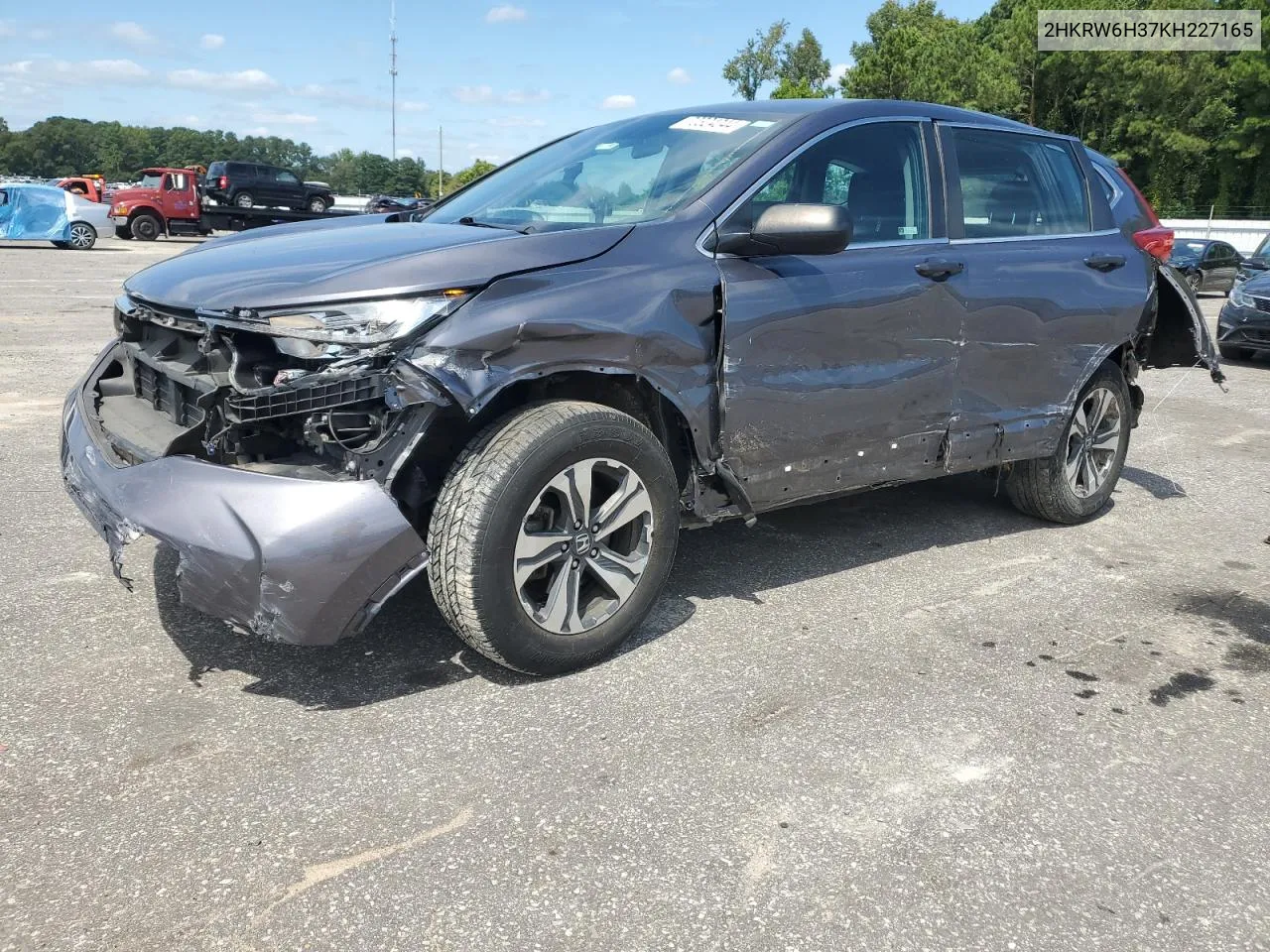 2019 Honda Cr-V Lx VIN: 2HKRW6H37KH227165 Lot: 70324044