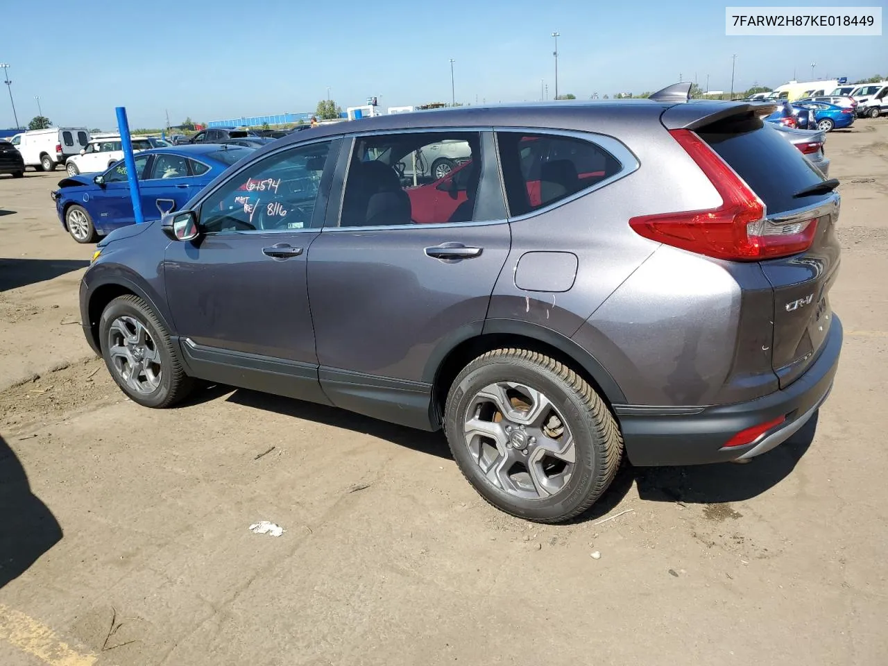 2019 Honda Cr-V Exl VIN: 7FARW2H87KE018449 Lot: 70352404