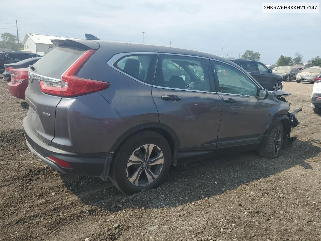 2019 Honda Cr-V Lx VIN: 2HKRW6H3XKH217147 Lot: 70523624