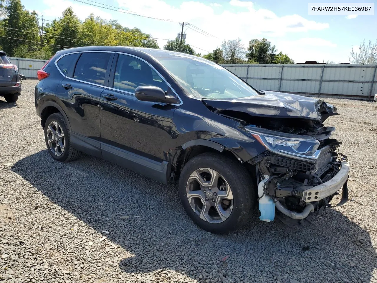 2019 Honda Cr-V Ex VIN: 7FARW2H57KE036987 Lot: 70930474