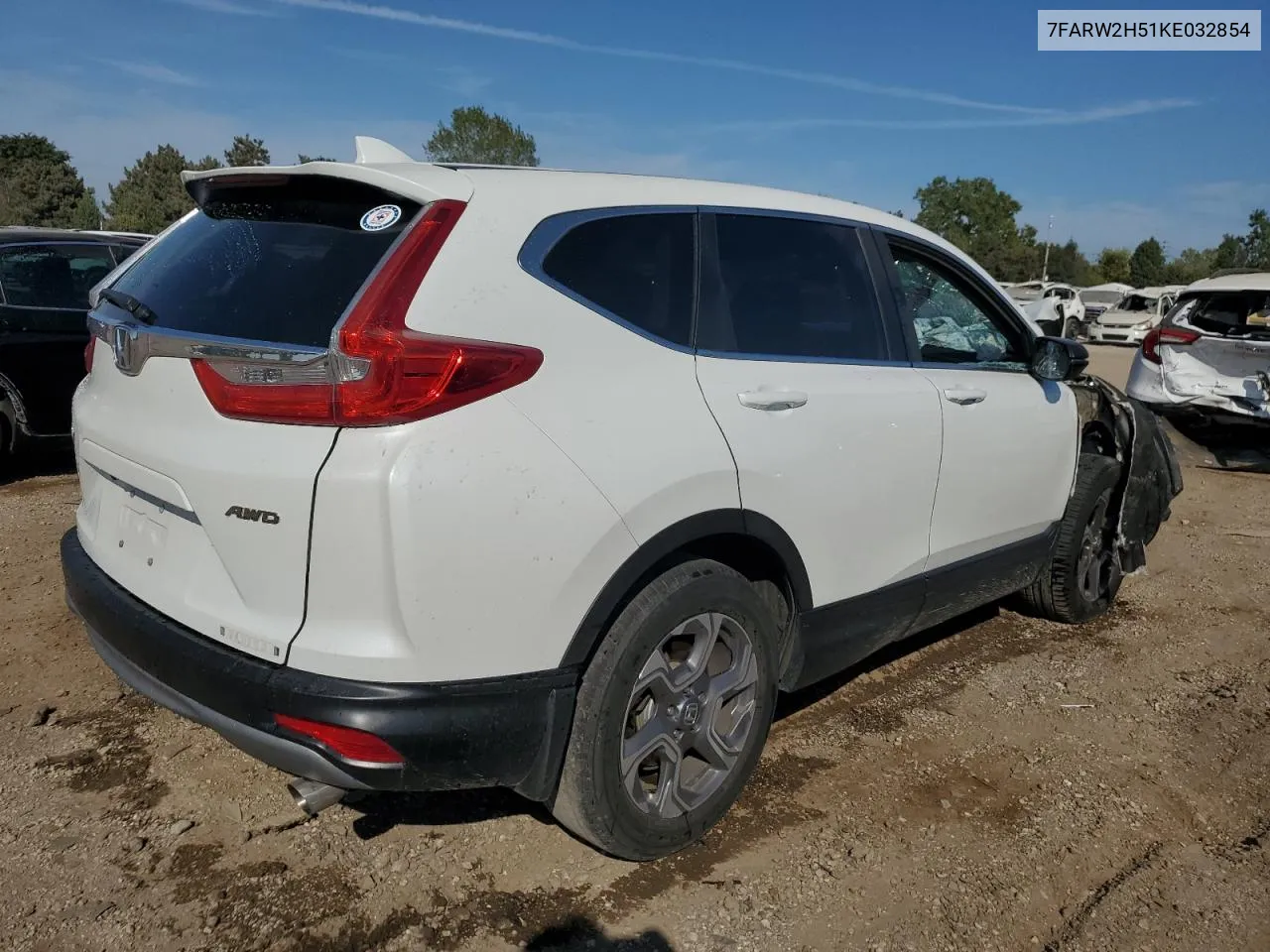 2019 Honda Cr-V Ex VIN: 7FARW2H51KE032854 Lot: 71025854