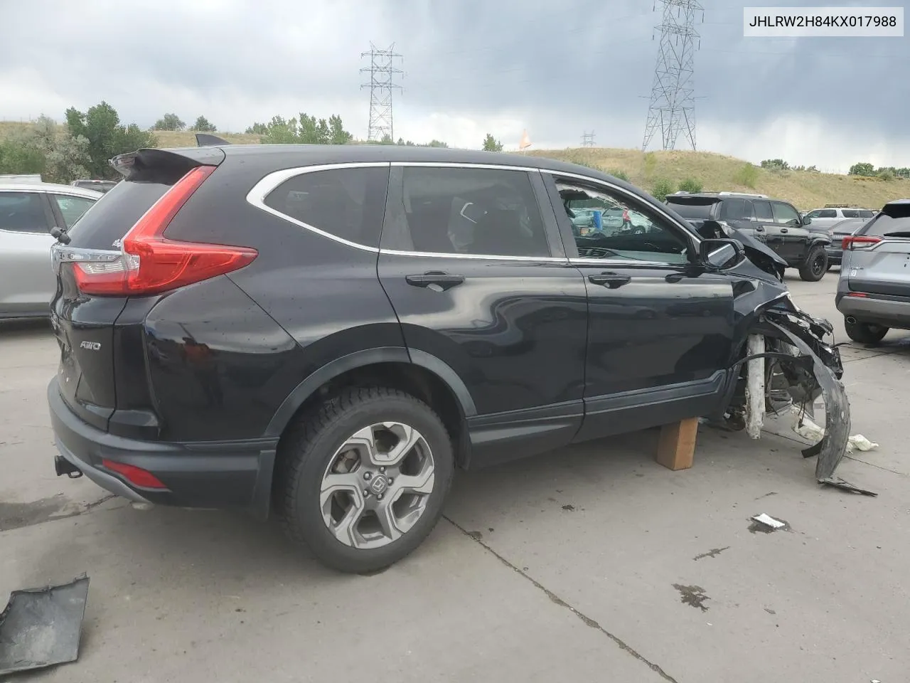 2019 Honda Cr-V Exl VIN: JHLRW2H84KX017988 Lot: 71082134