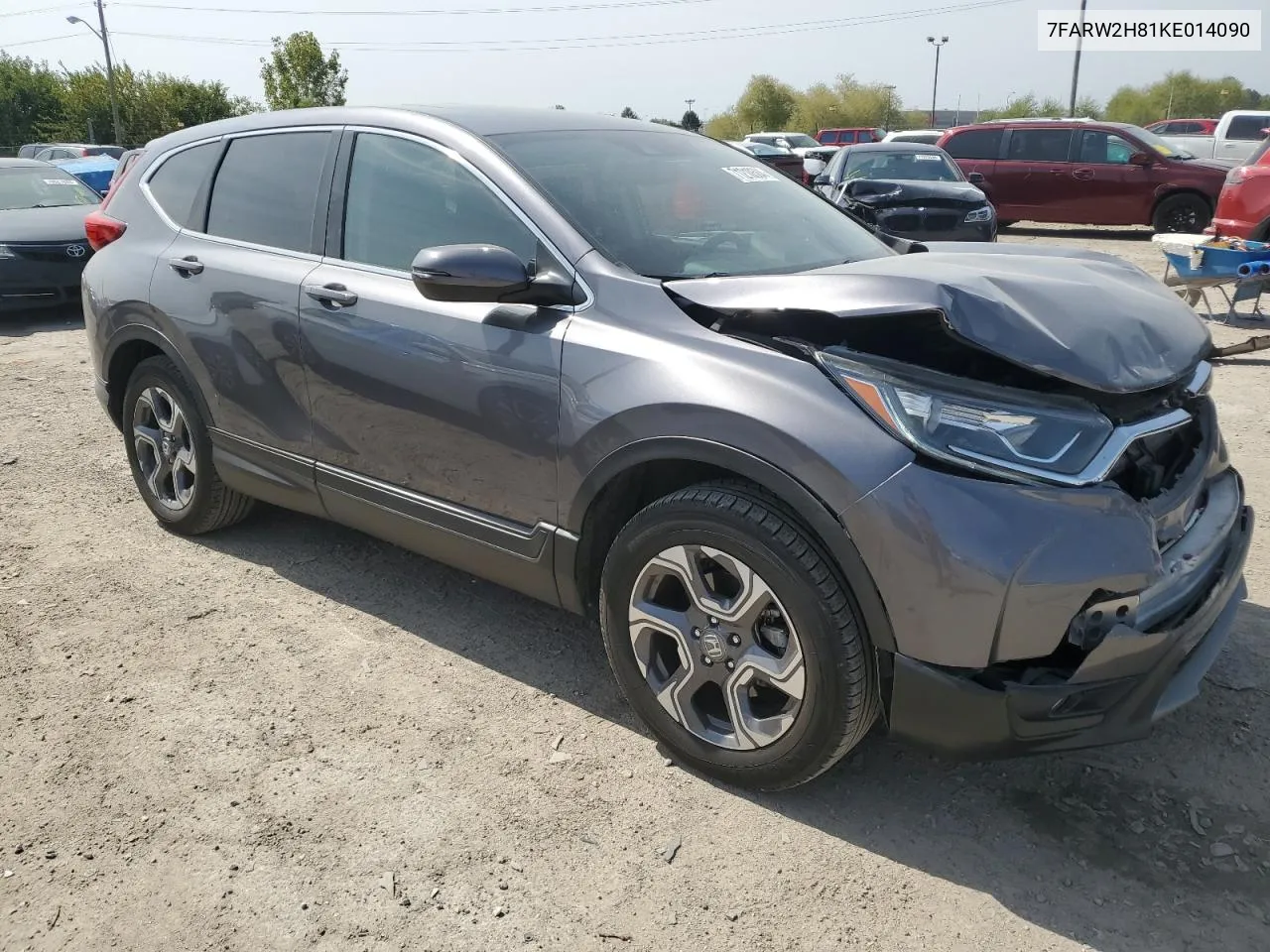 2019 Honda Cr-V Exl VIN: 7FARW2H81KE014090 Lot: 71210504