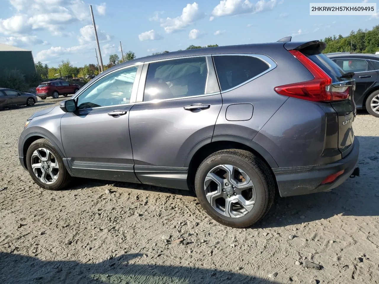 2019 Honda Cr-V Ex VIN: 2HKRW2H57KH609495 Lot: 71237464