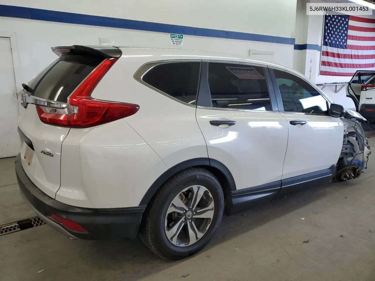 2019 Honda Cr-V Lx VIN: 5J6RW6H33KL001453 Lot: 71248734