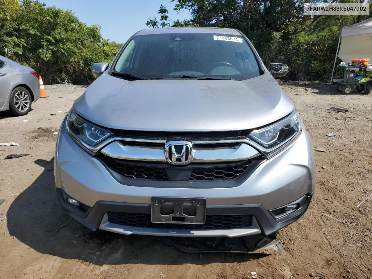 2019 Honda Cr-V Exl VIN: 7FARW2H83KE047902 Lot: 71263674