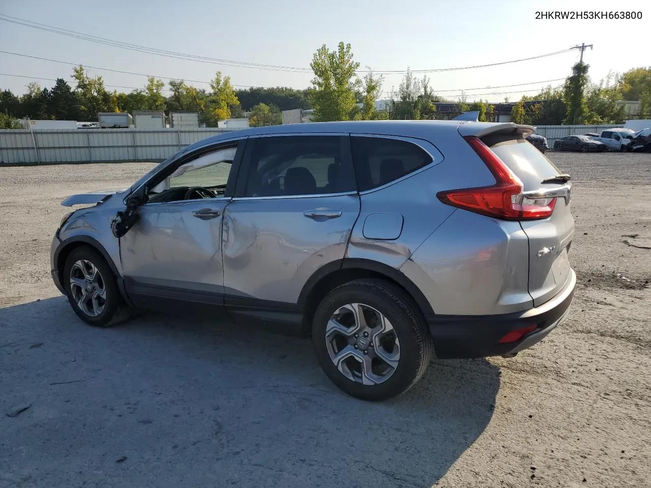 2019 Honda Cr-V Ex VIN: 2HKRW2H53KH663800 Lot: 71351374