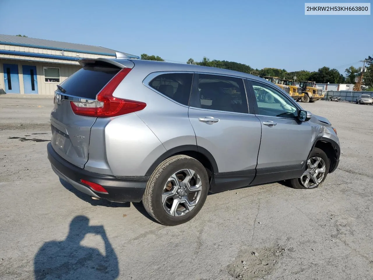 2019 Honda Cr-V Ex VIN: 2HKRW2H53KH663800 Lot: 71351374