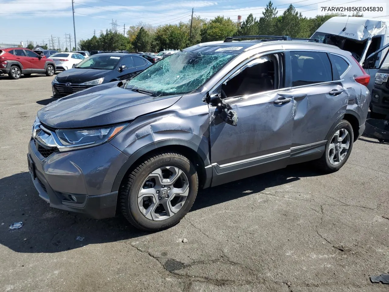 2019 Honda Cr-V Exl VIN: 7FARW2H85KE045830 Lot: 71408864